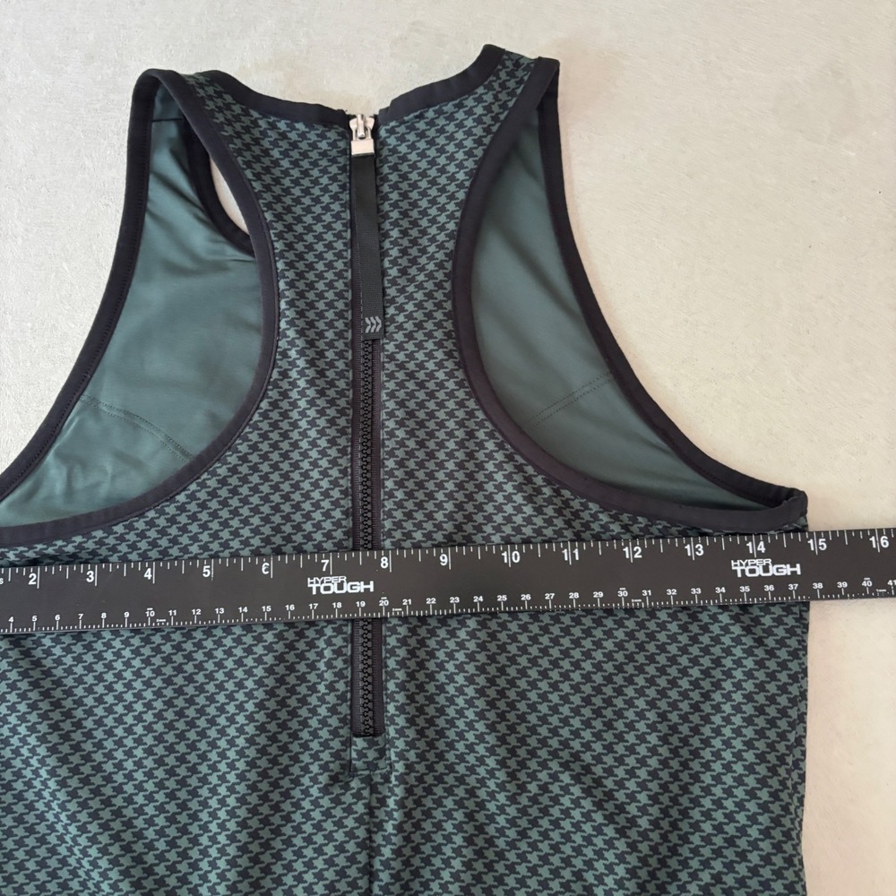 All in Motion Tennis Dress Women S Green Houndstooth Racerback Sporty Golf Mini - Picture 7 of 9